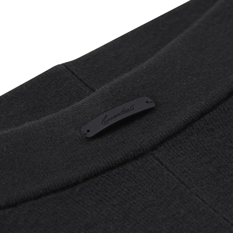 FEAR OF GOD Freizeithose Shorts aus Feinstrick schwarz(Image 4)