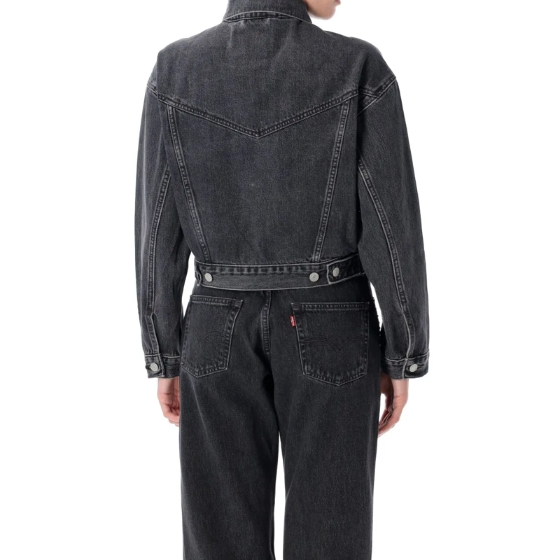 Levi's Spijkerjasje Shrunken '90S Trucker Denim Jacket Grey