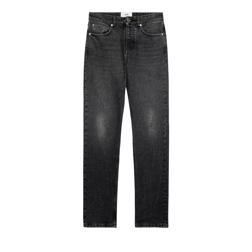 AMI Paris CLASSIC FIT JEAN 031 USED BLACK Jeans a gamba dritta