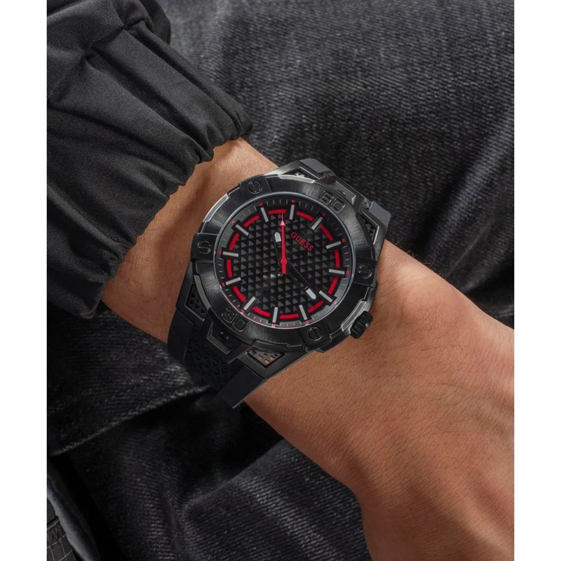 Guess Quarzuhr Quarz-Analoguhr Network schwarz(Image 4)