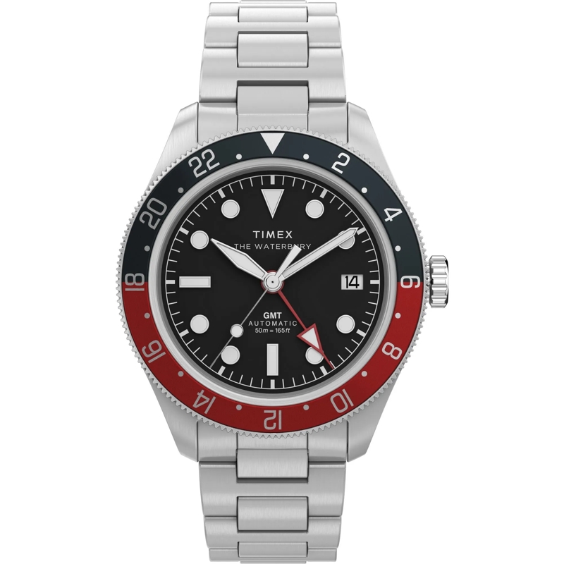 Timex Quarzuhr Mechanische Automatikuhr Waterbury Heritage Automa silber