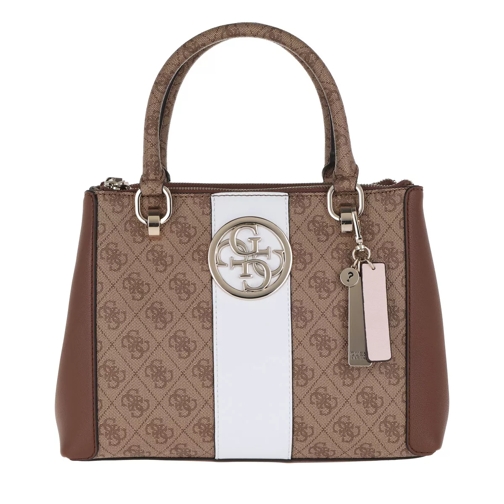 Guess Bluebelle Status Satchel Brown Tote