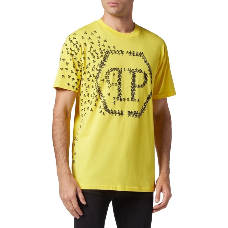 Philipp Plein T-Shirt T-Shirt Skull&Bones gelb(Image 3)