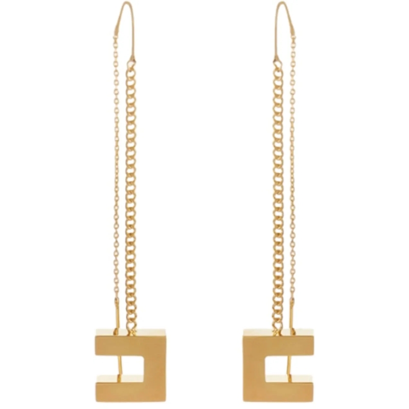 Elisabetta Franchi Créoles Bijoux Golden gold