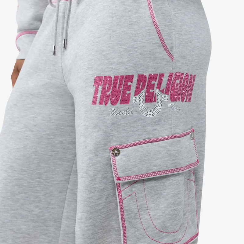 True Religion Jogginghose Sweatpant CRYSTAL grau(Image 7)