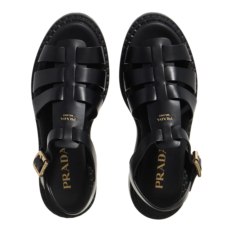 Prada Riemchensandalen Monolith Sandals Nero(Image 6)