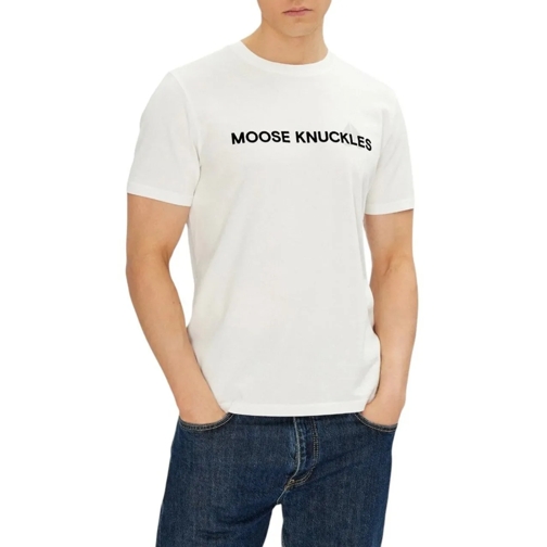 Moose Knuckles T-shirts Heren T-shirt weiß