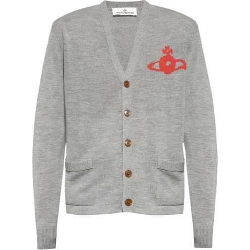 Vivienne Westwood Pull Alex Cardigan Grey grau