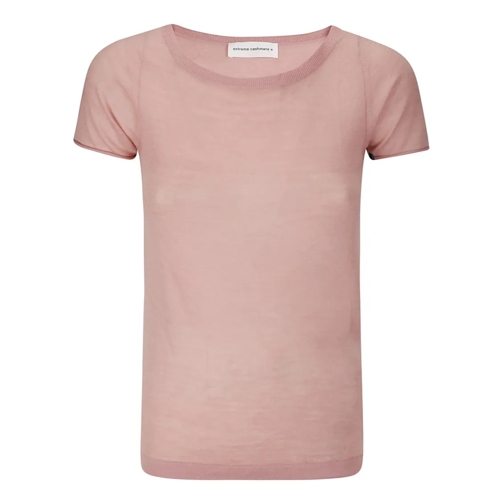 Extreme Cashmere T-shirts Boat Neck T-Shirt Pink