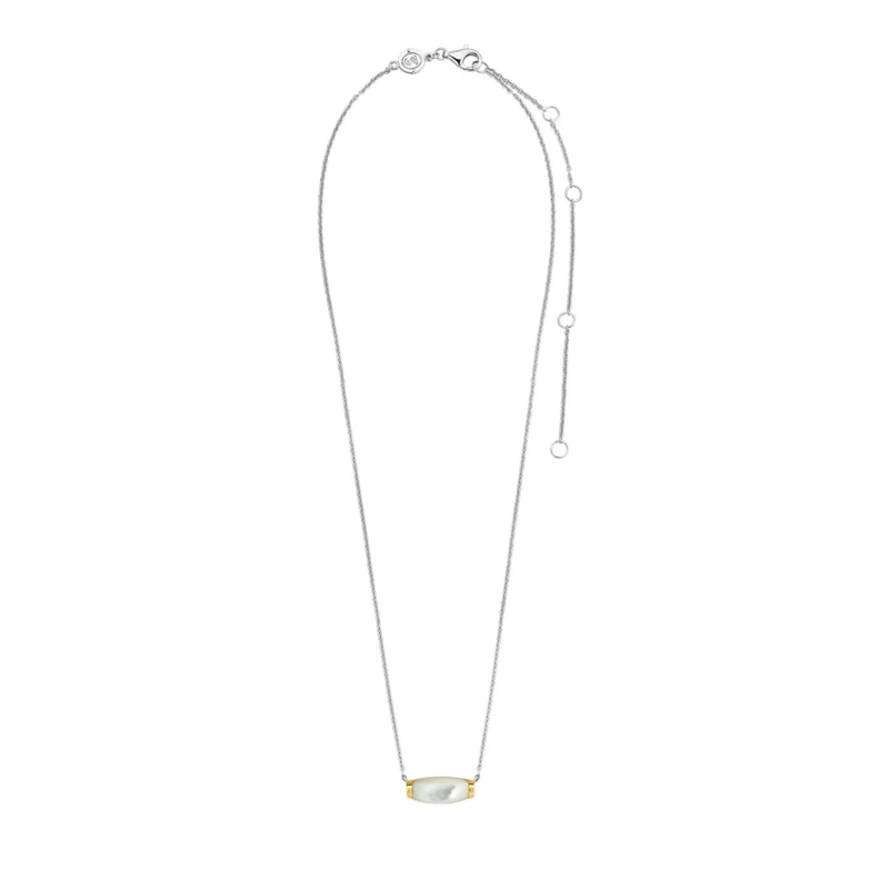 Ti Sento Mittellange Halskette 925er Sterlingsilber The Perlmutt Golden Pendant silber(Image 2)