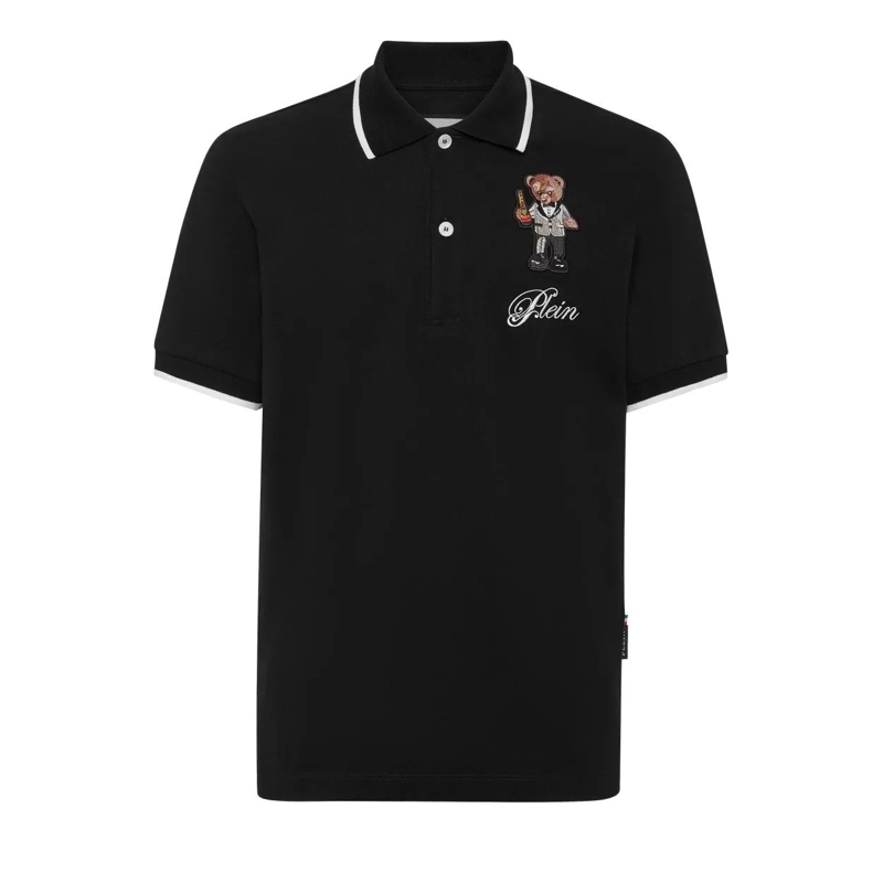 Philipp Plein Poloshirt Poloshirt Ss Teddy schwarz