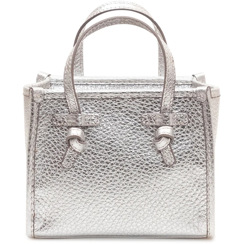 Gianni Chiarini Tote Borsa Miss Marcella con Doppi Manici e Dettagli An silber