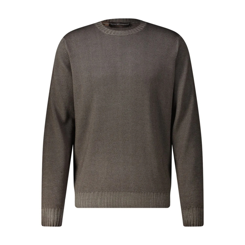FILIPPO DE LAURENTIIS Pull Pullover aus Merinowolle braun(Image 13)