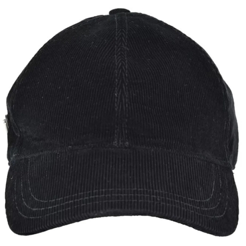 Prada Mütze Prada Cotton Ribbed Hat schwarz