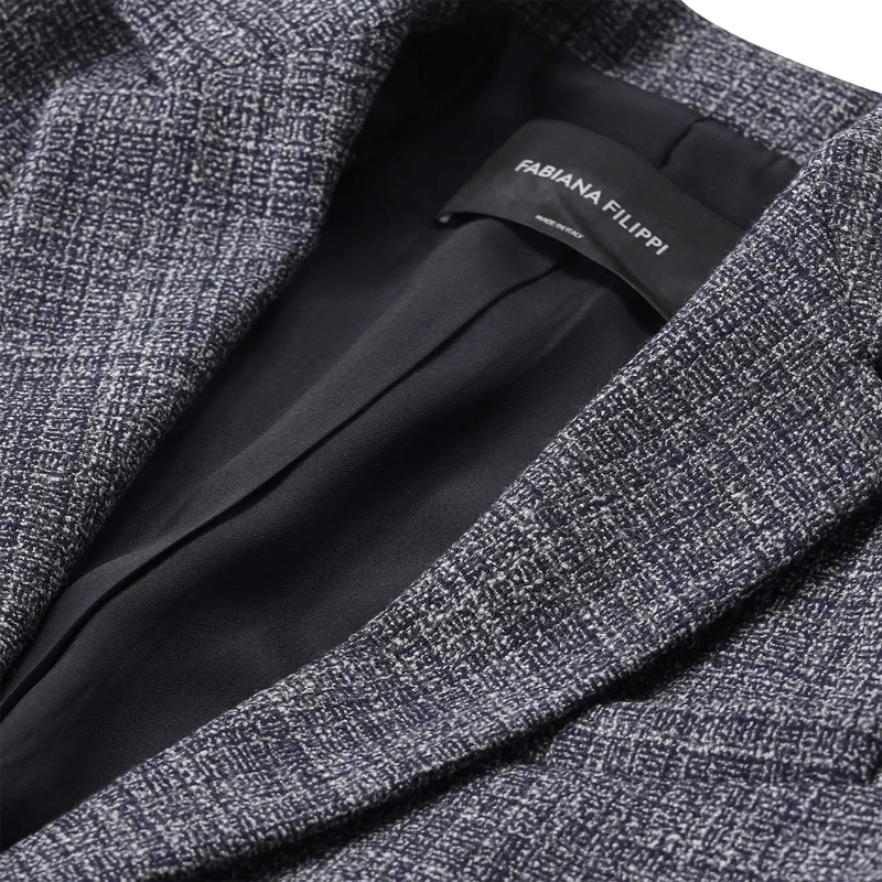 Fabiana Filippi Blazer Blazer aus Wolle blau(Image 4)