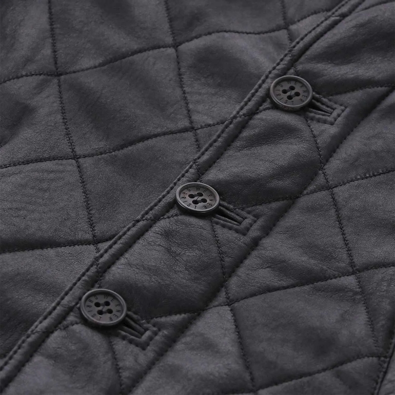 Werner Christ Übergangsjacke Lederjacke David Dunkelblau(Image 13)