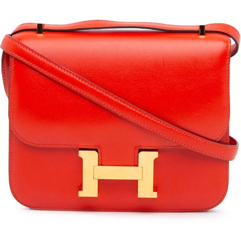 Hermès Schoudertas Mini Tadelakt Constance 18 rot