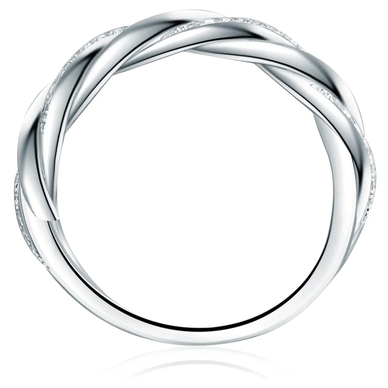 Trilani Ring Sterling Silber Ring Zirkonia silber(Image 3)