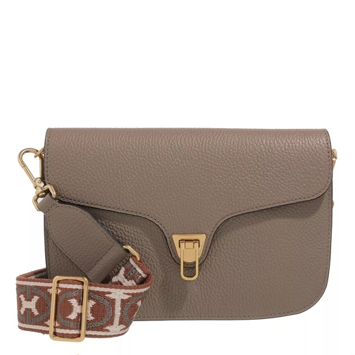 Coccinelle Beat Soft Ribb Warm Taupe Crossbody Bag