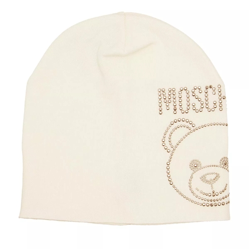 Moschino Beanie  White Wool Hat