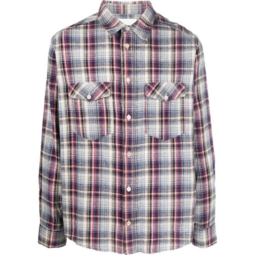 Isabel Marant  Lydian Cotton Linen Check Shirt mehrfarbig