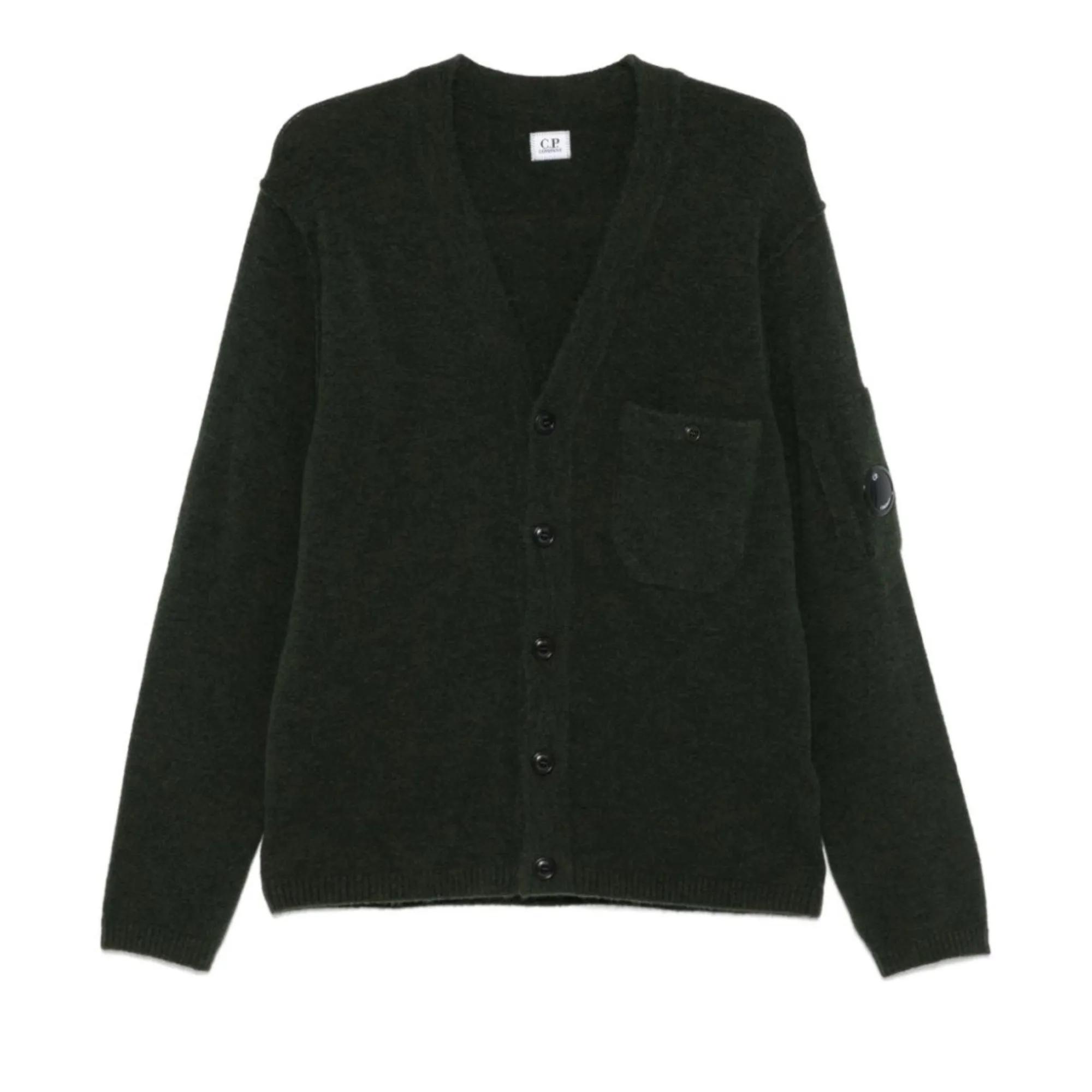 Thumbnail - CP Company - Lens-Detail Cardigan - Größe L - schwarz