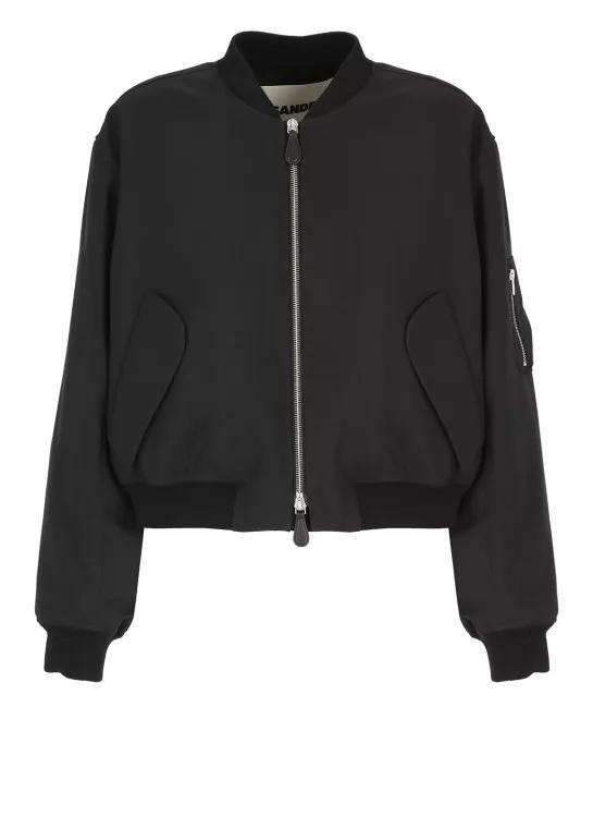 Jil Sander - Black Padded Bomber - Größe 52 - black