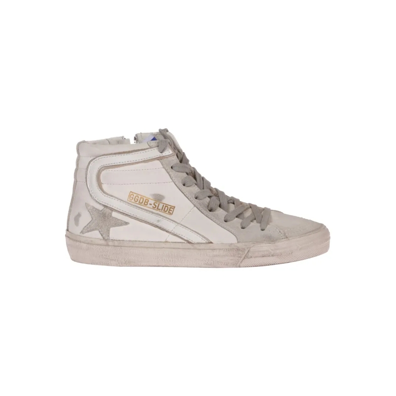 Golden Goose Low-Top-Sneaker Slide Leather Sneakers White