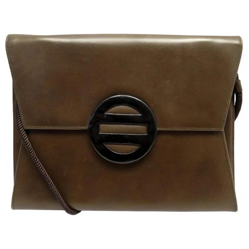 Saint Laurent Clutch VINTAGE YVES SAINT LAURENT RIVE GAUCHE UMSCHLAG SC braun