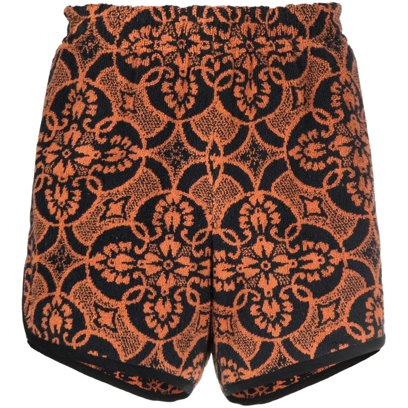 Marine Serre Shorts Shorts Orange orange