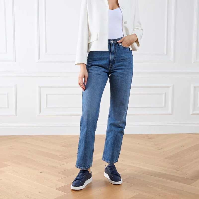 Lauren Ralph Lauren Low-Top-Sneaker Angeline 4 Sneakers Low Top Lace Refined Navy/Refined Navy(Image 4)