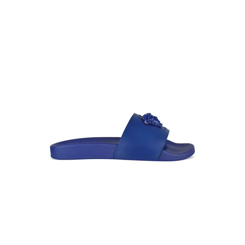 Versace Mocassin La Medusa Slides Blue