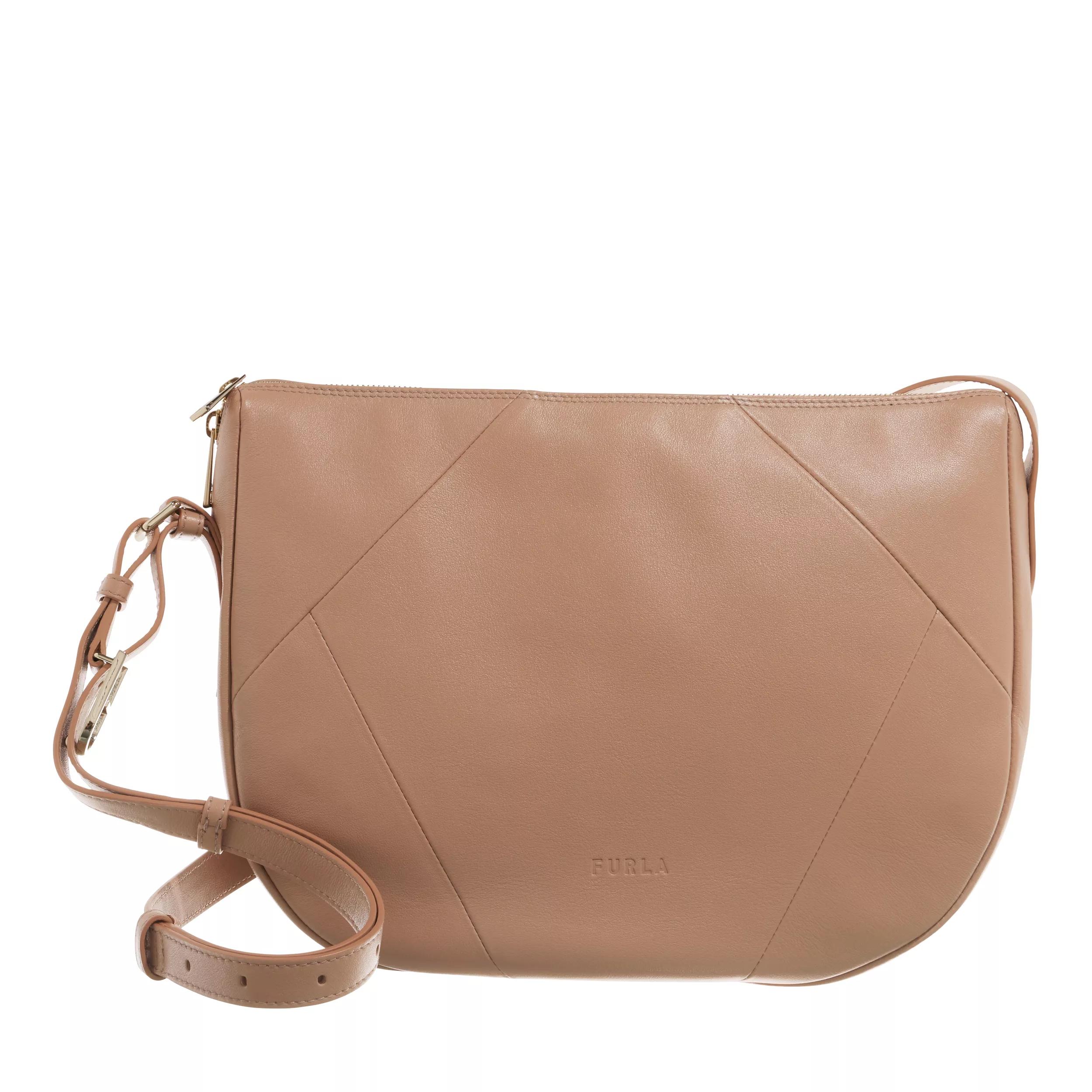 Furla Hobo Bag - Furla Flow M Shoulder Bag 32 - Gr. unisize - in Beige - für Damen