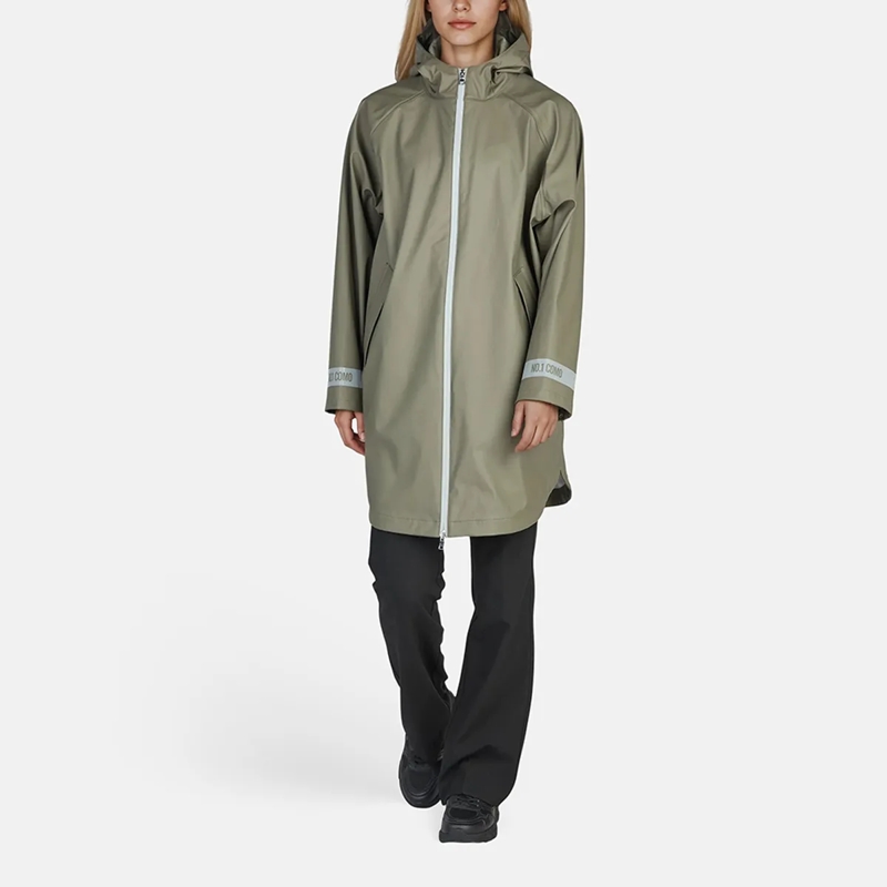 No1 Como Wintermantel Regenmantel CIVINNI khaki(Image 2)