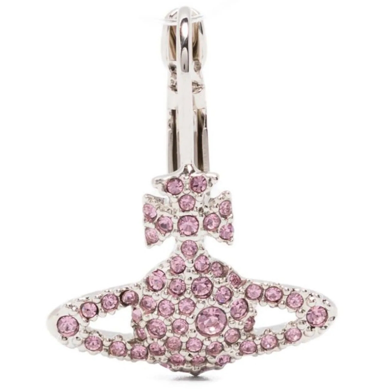 Vivienne Westwood Créoles Bijoux Platiniumlight Amethyst silber