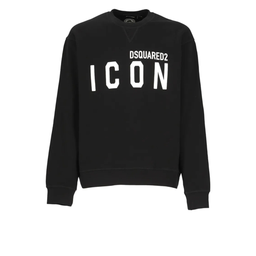 Dsquared2 Pullover Black Cotton Sweater Black