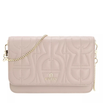 AIGNER Wallet on Chain Bill and Card Case Misty Rose Wallet On A