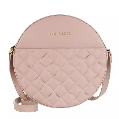 Ted Baker Cirus Quilted Circle Small Crossbody Mid-Pink Canteen Bag