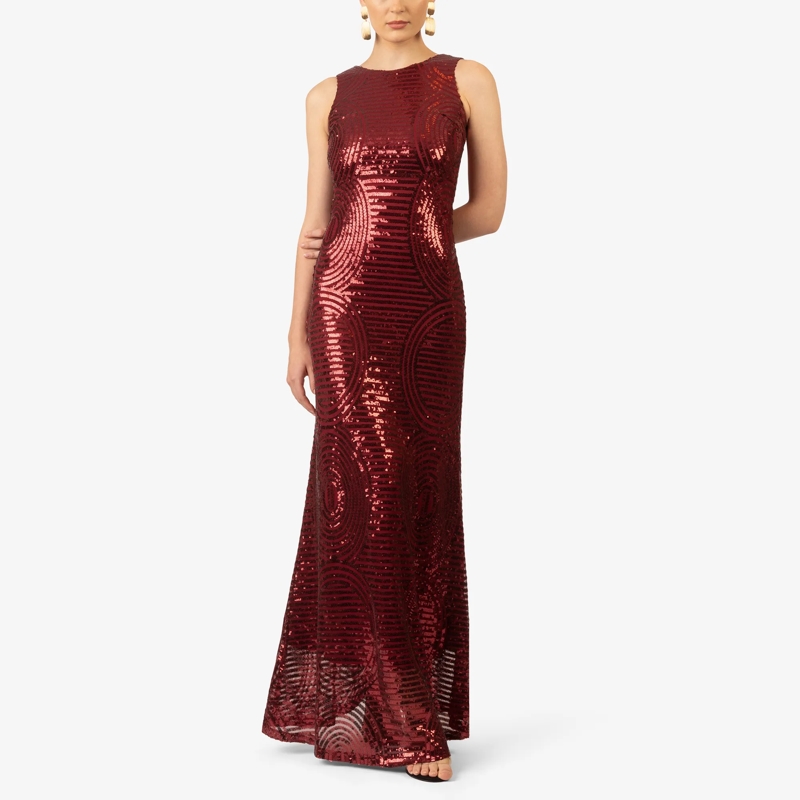 Kraimod Kleid Paillettenkleid bordeaux(Image 3)