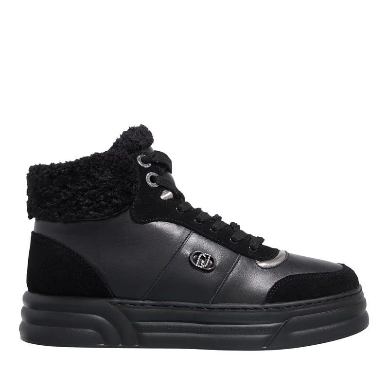 LIU JO Winterboots Cleo 22 - Mid Sneaker Calf Leather/Cow Sue Black
