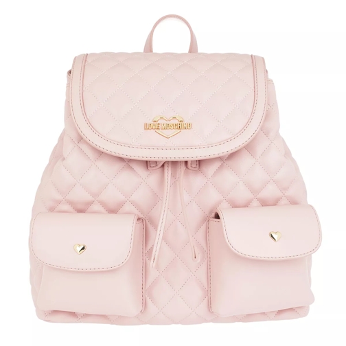 Love Moschino Quilted Nappa Backpack 2 Rosa Rucksack