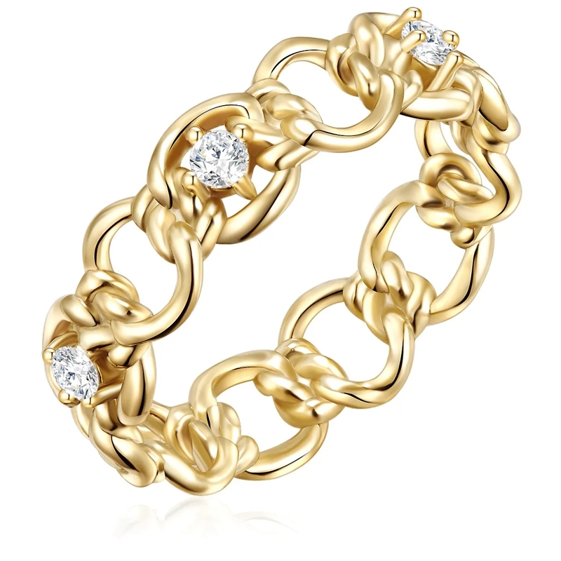 Glanzstücke München Ring Sterling Silber Ring Zirkonia gold(Image 4)