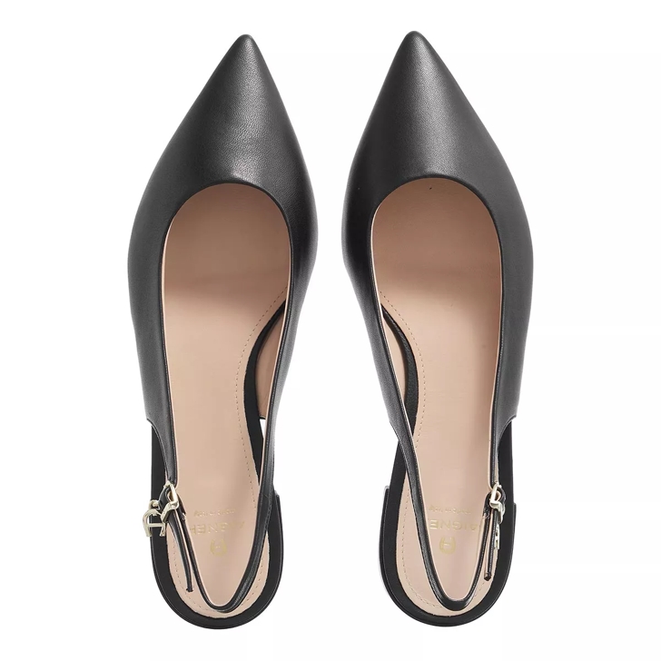 AIGNER Alina 4F Black Ballerina Slipper