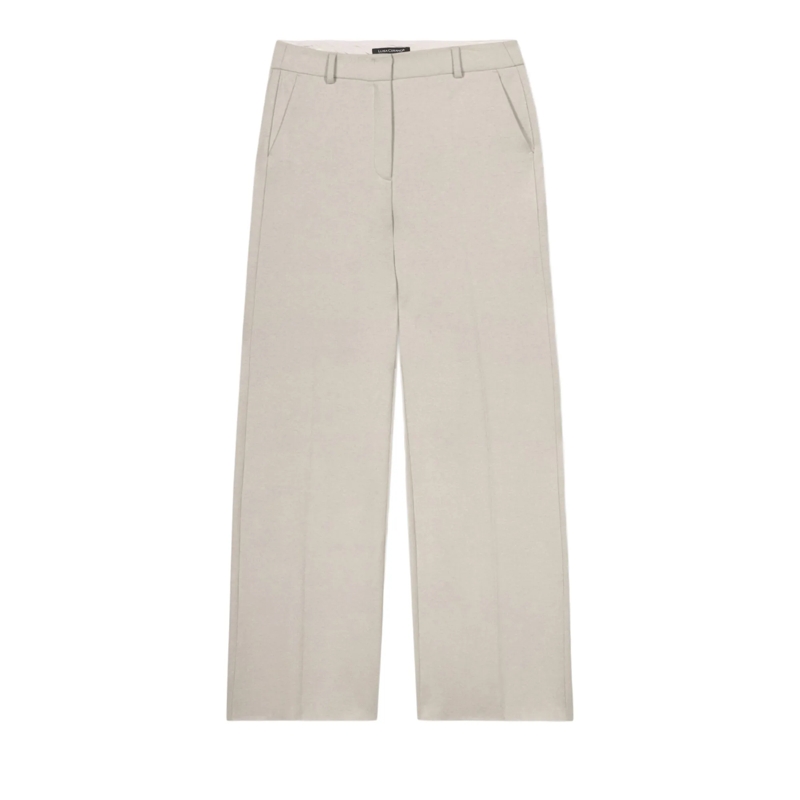Luisa Cerano Broek Flanell-Wideleg-Pants oyster