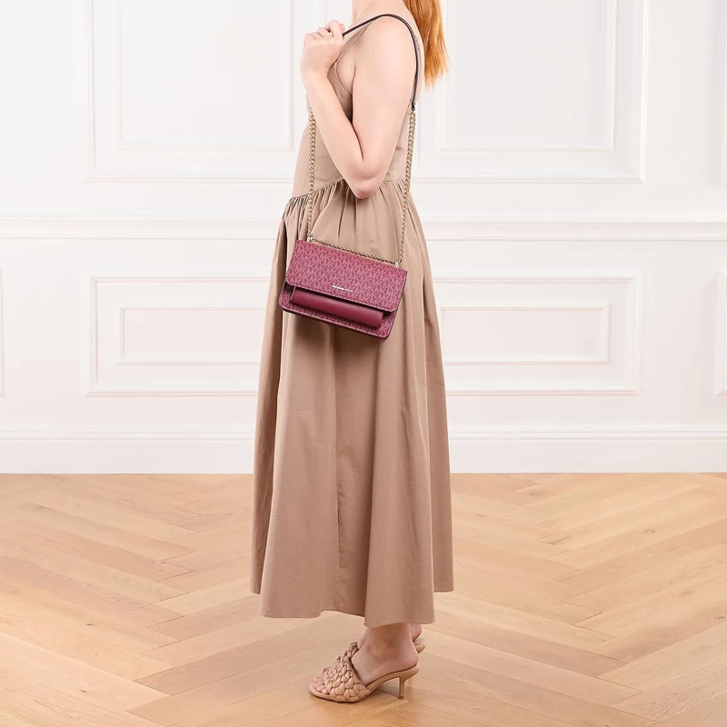 MICHAEL Michael Kors Crossbody Bag Claire Lg Shoulder Mulberry(Image 5)