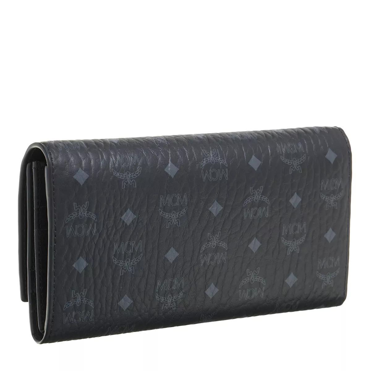 Mcm black discount wallet