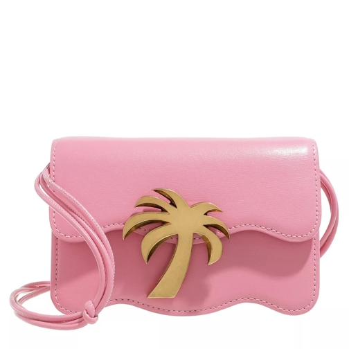 Palm Angels Palm Beach Bag Mini Pink Gold Crossbodytas
