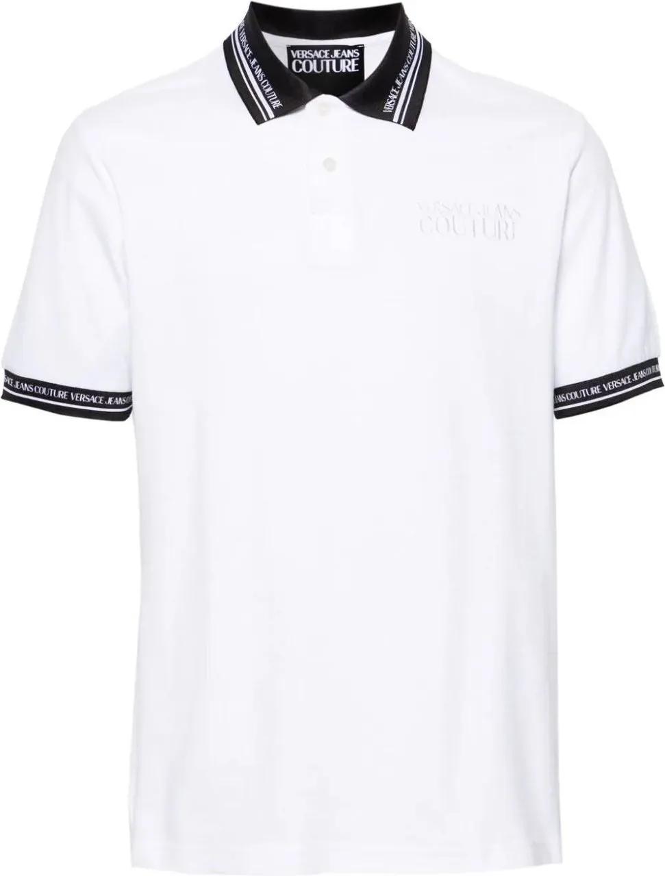 Thumbnail - Versace Jeans Couture - Polo wit - Größe L - weiß