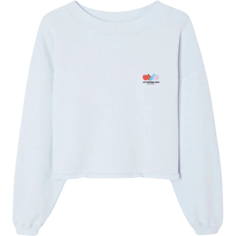 American Vintage  American Vintage Atubay Sweaters Lichtblauw Atu03a blau