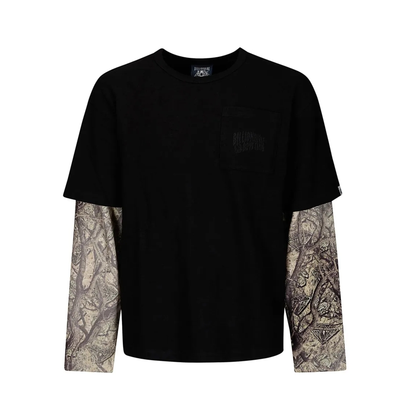 Billionaire Boys Club Haut à manches longues Diamonds & Dollars Tree Camo Mock Ls T-Shirt Black